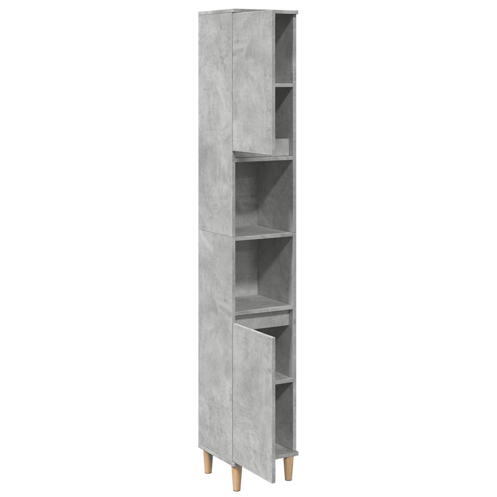 8721158443502_g_en_hd_3 vidaXL Bathroom Cabinet Concrete Grey 30x30x190 cm Engineered Wood - Image 5