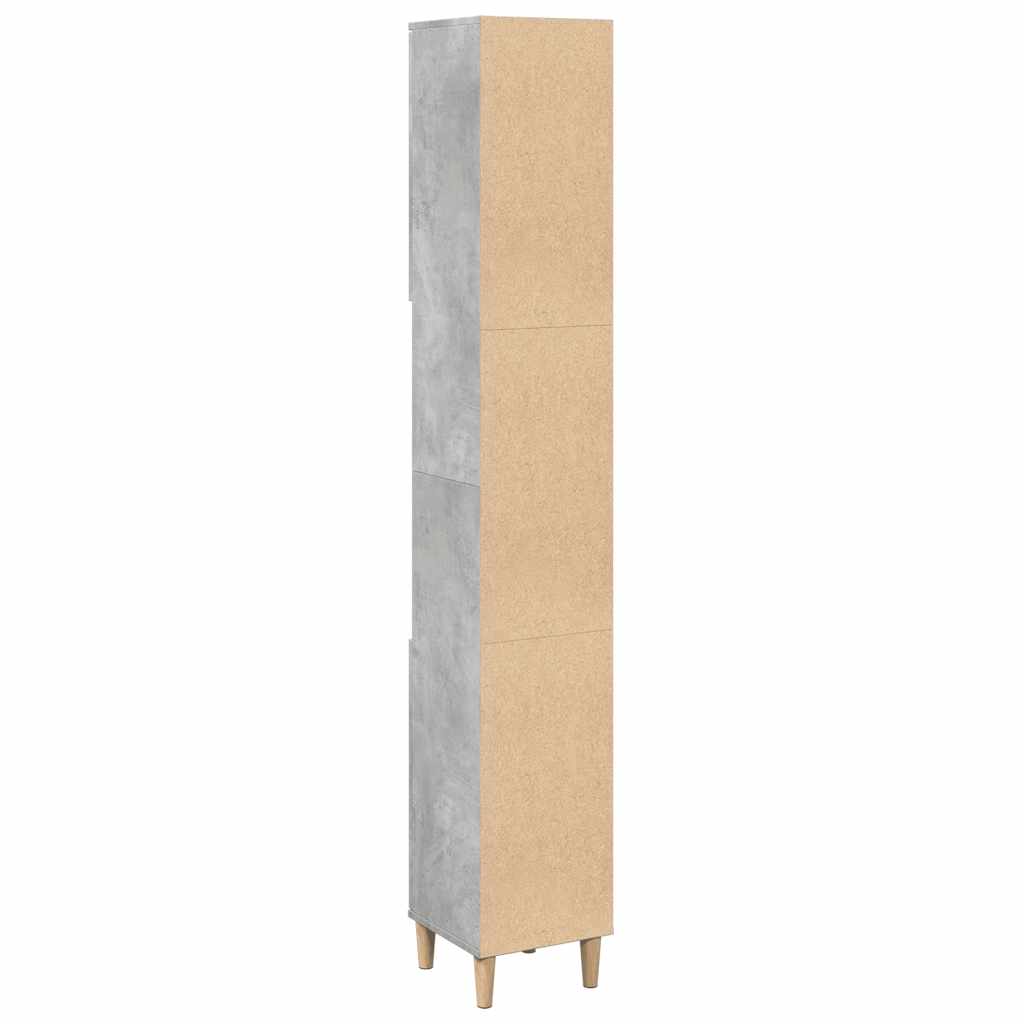8721158443502_g_en_hd_5 vidaXL Bathroom Cabinet Concrete Grey 30x30x190 cm Engineered Wood - Image 7