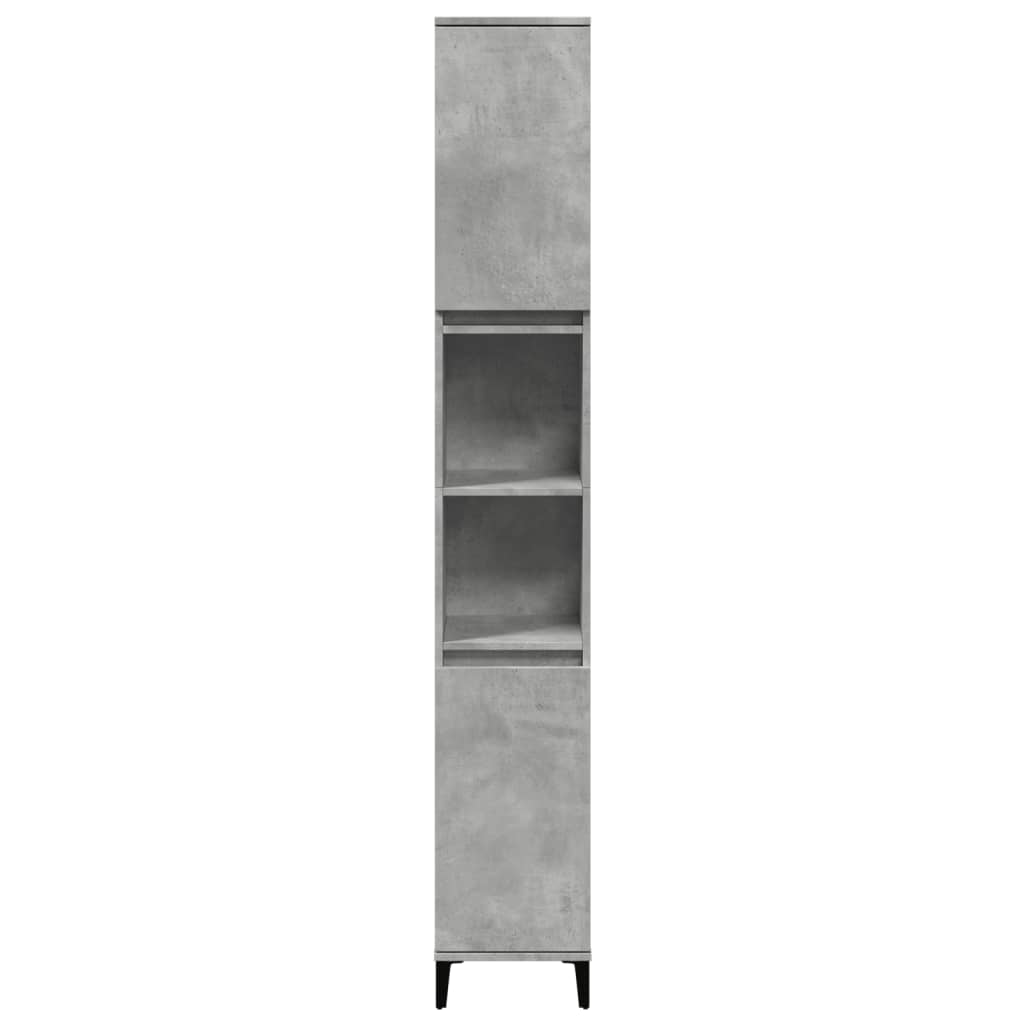 8721158443533_g_en_hd_3 vidaXL Bathroom Cabinet Concrete Grey 30x30x190 cm Engineered Wood - Image 5