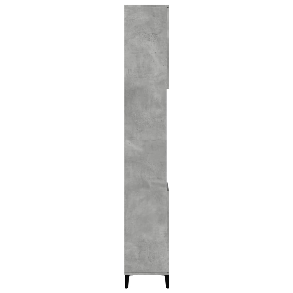 8721158443533_g_en_hd_4 vidaXL Bathroom Cabinet Concrete Grey 30x30x190 cm Engineered Wood - Image 6