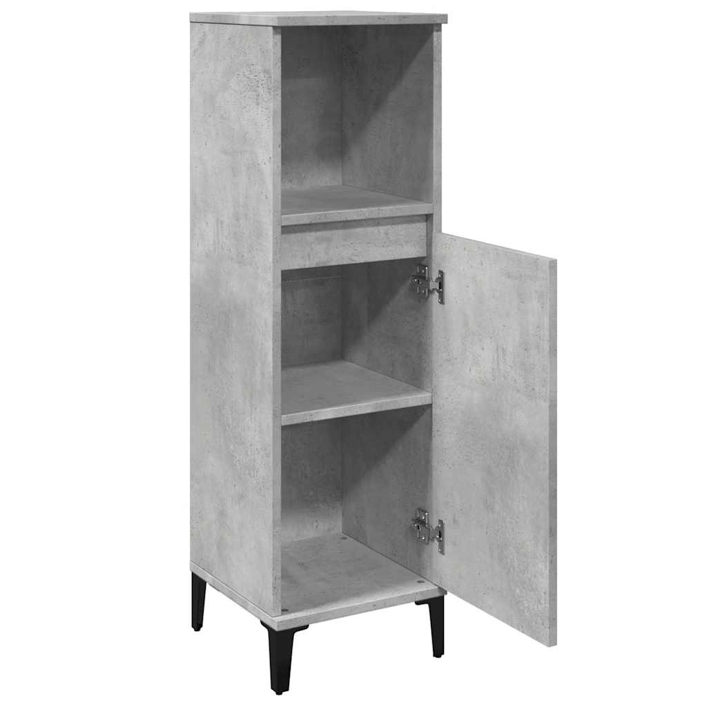 8721158443595_g_en_hd_3 vidaXL Bathroom Cabinet Concrete Grey 30x30x100 cm Engineered Wood - Image 6