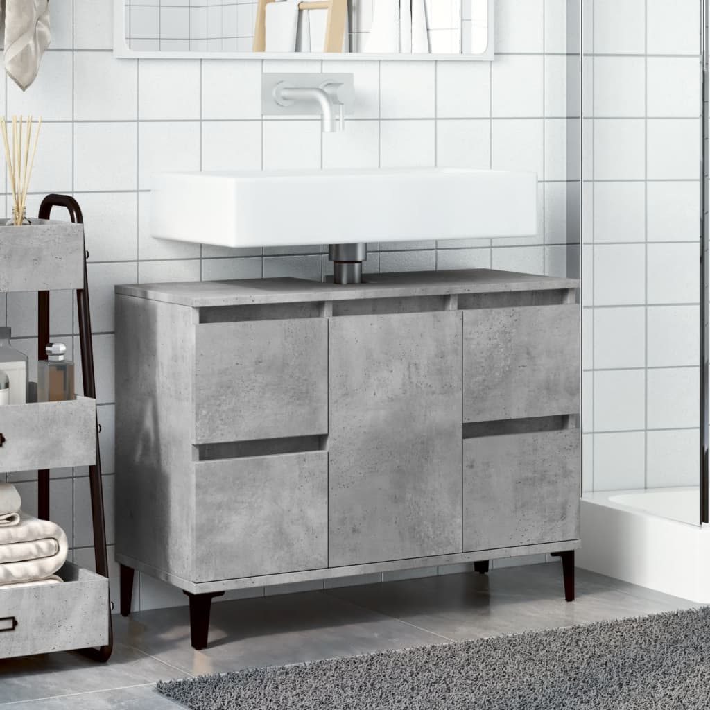 8721158443779_g_en_hd_1 vidaXL Sink Cabinet Concrete Grey 80x33x60 cm Engineered Wood - Image 3