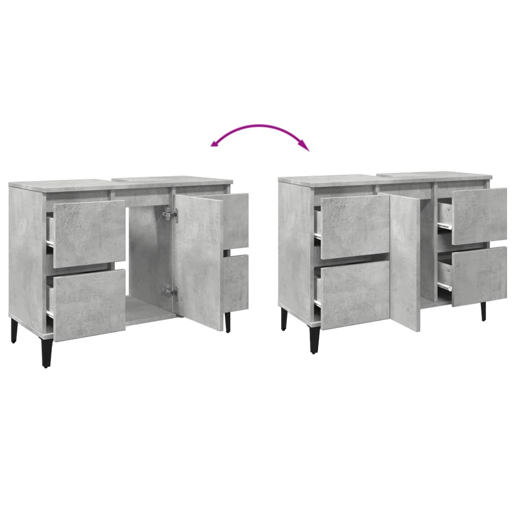 8721158443779_g_en_hd_6 vidaXL Sink Cabinet Concrete Grey 80x33x60 cm Engineered Wood - Image 8