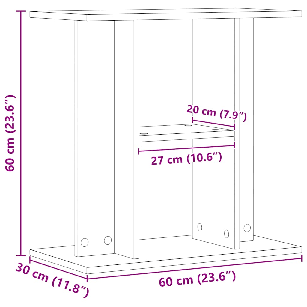 8721158445124_g_en_hd_7 vidaXL Aquarium Stand Artisan Oak 60x30x60 cm Engineered Wood - Image 10
