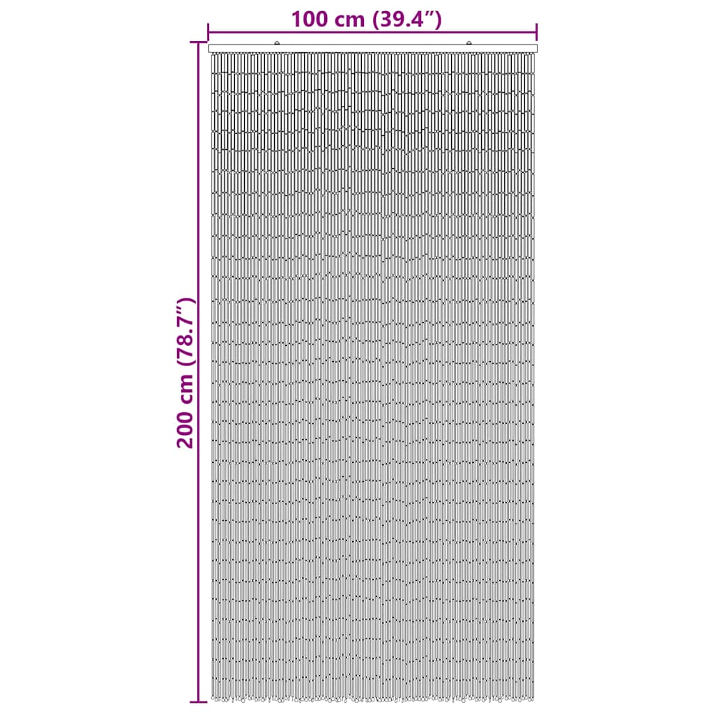 8721158447340_g_en_hd_6 vidaXL Insect Door Curtain Dark Grey 100x200 cm Bamboo - Image 7