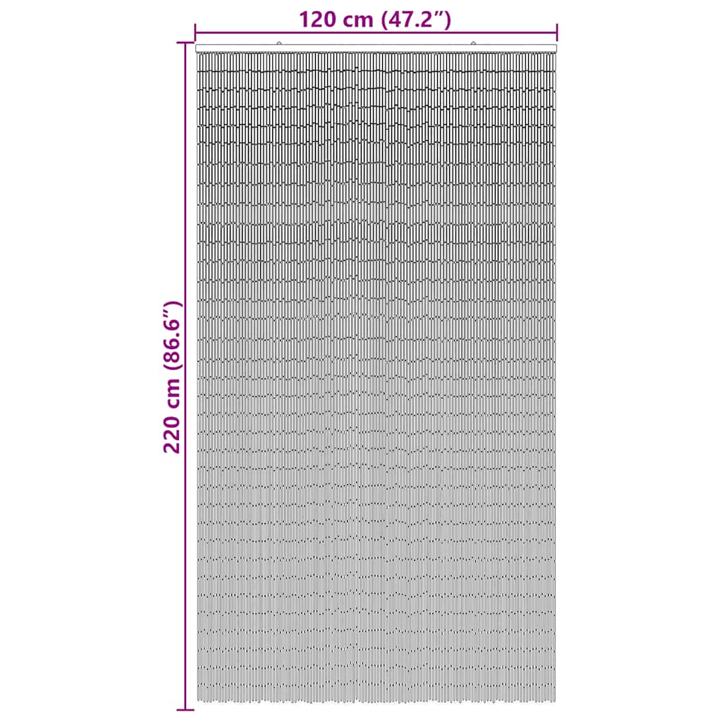 8721158447364_g_en_hd_6 vidaXL Insect Door Curtain Dark Grey 120x220 cm Bamboo - Image 7