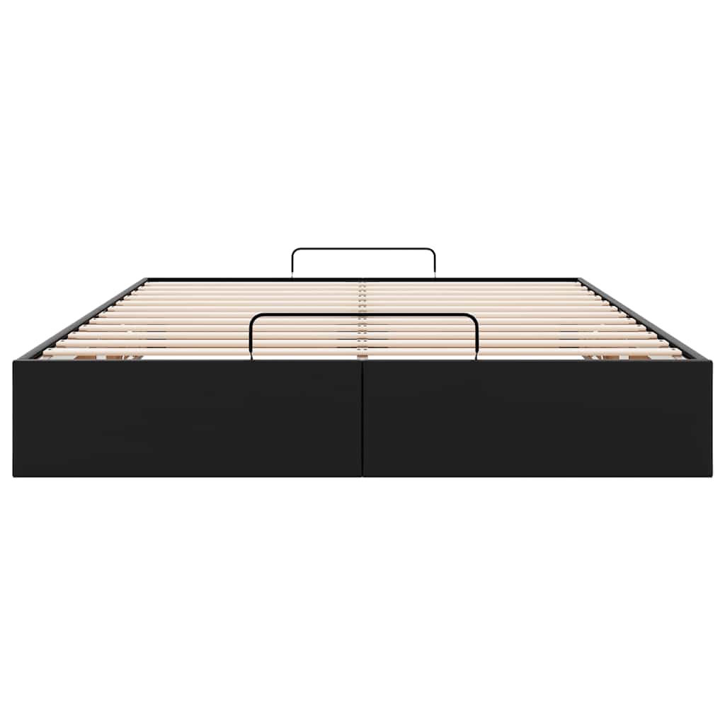 8721158456113_g_en_hd_5 vidaXL Ottoman Storage Bed Frame without Mattress Black Double Faux Leather - Image 7