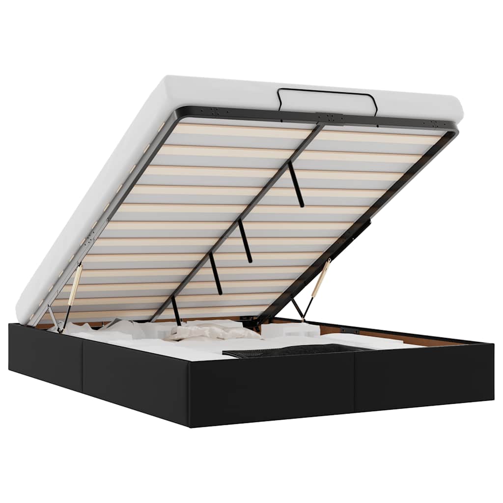 8721158456120_a_en_hd_1 vidaXL Ottoman Storage Bed Frame without Mattress Black Queen Faux Leather - Image 2