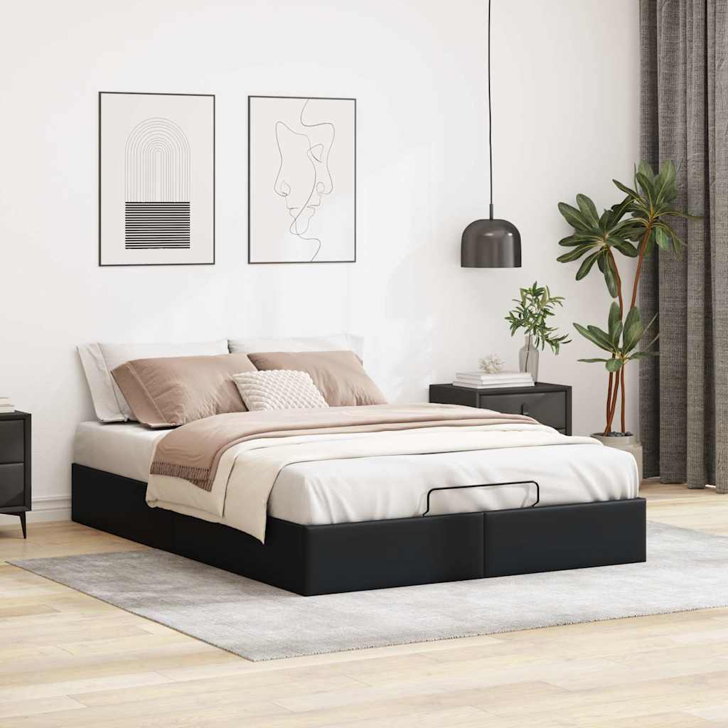8721158456120_g_en_hd_1 vidaXL Ottoman Storage Bed Frame without Mattress Black Queen Faux Leather - Image 3