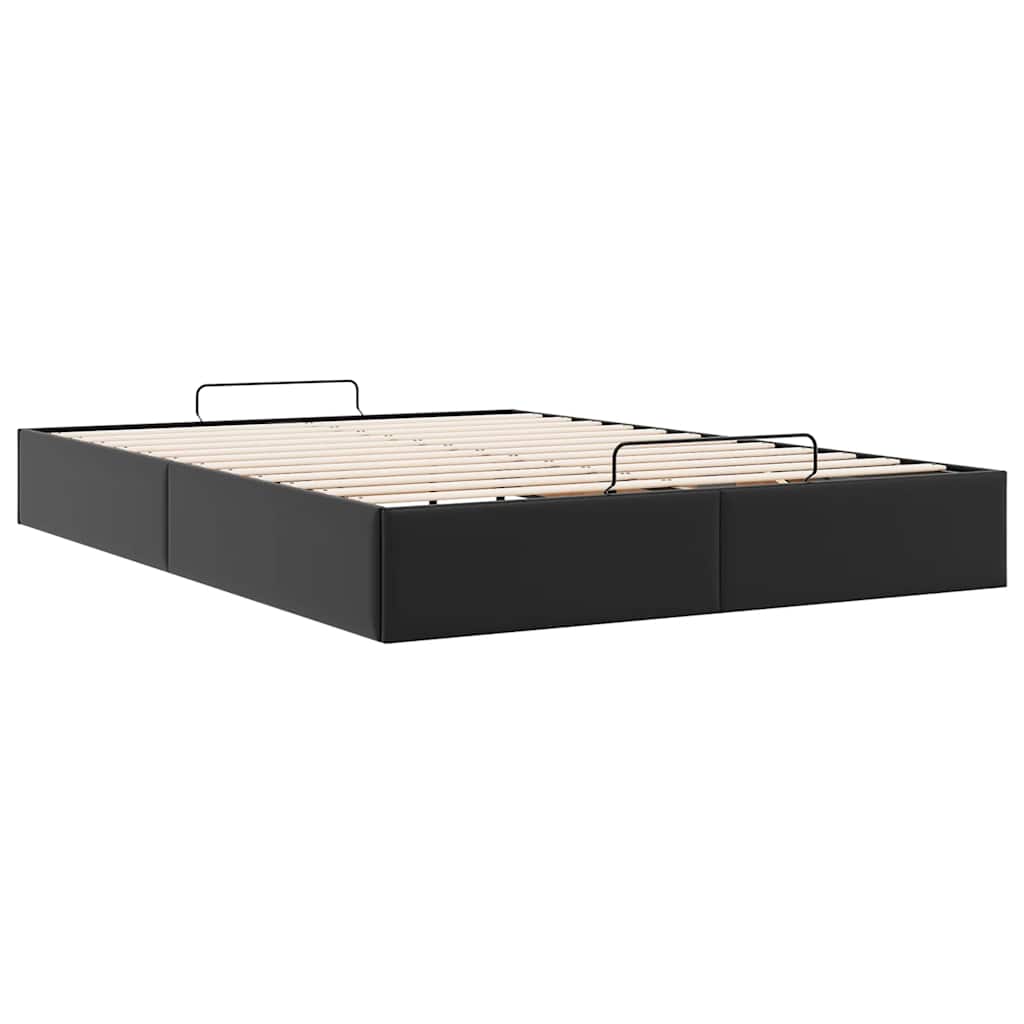 8721158456120_g_en_hd_7 vidaXL Ottoman Storage Bed Frame without Mattress Black Queen Faux Leather - Image 9