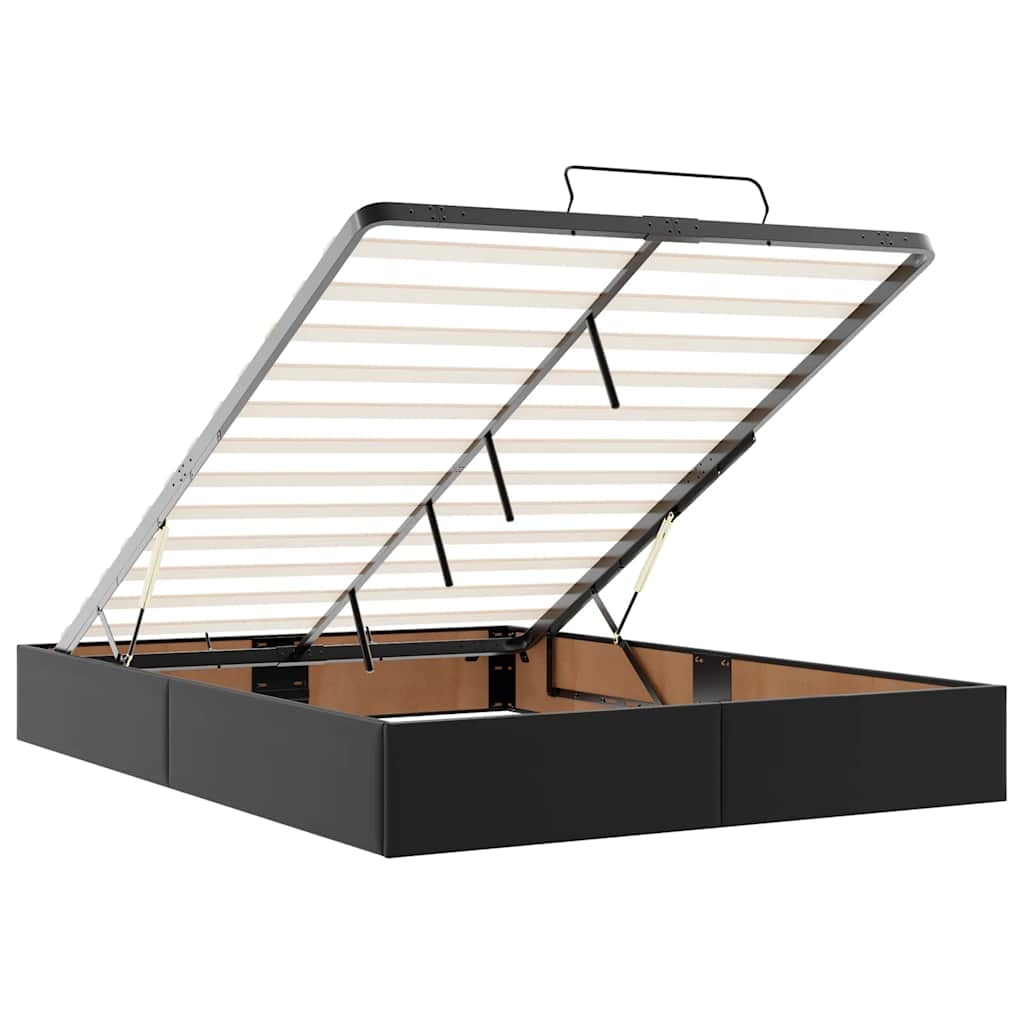 8721158456120_g_en_hd_8 vidaXL Ottoman Storage Bed Frame without Mattress Black Queen Faux Leather - Image 10
