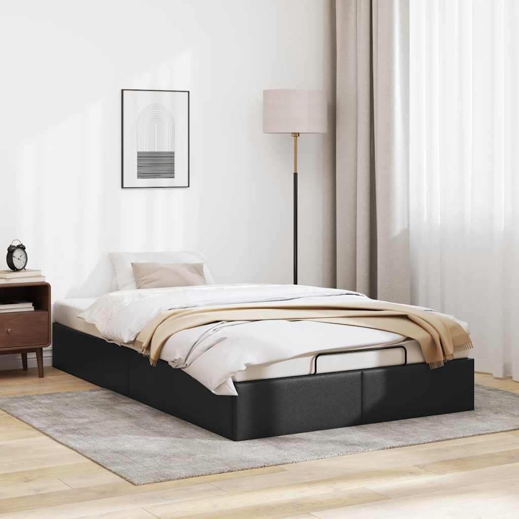 8721158456137_g_en_hd_1 vidaXL Ottoman Storage Bed Frame without Mattress Black King Single Faux Leather - Image 3