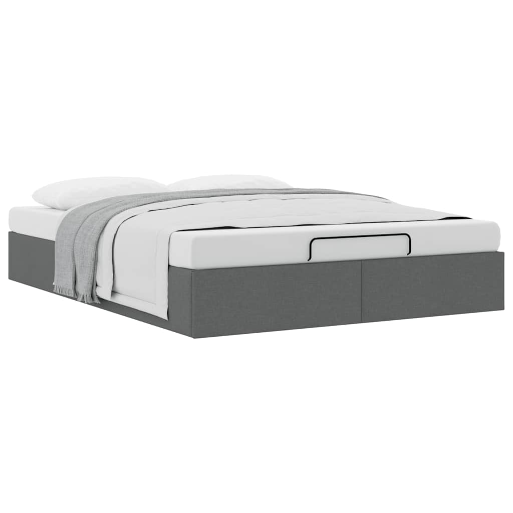 8721158456977_g_en_hd_3 vidaXL Ottoman Storage Bed Frame without Mattress Dark Grey Double Fabric - Image 5