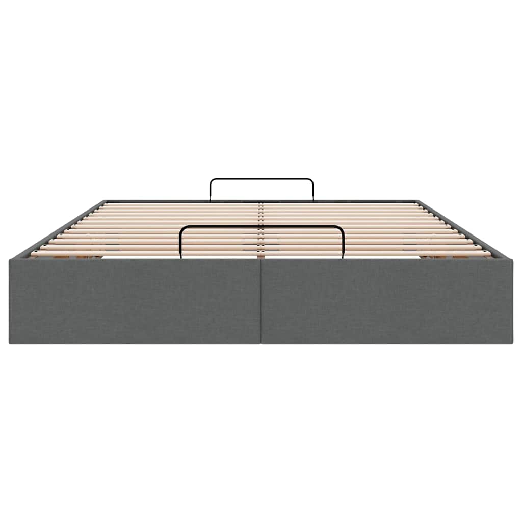 8721158456977_g_en_hd_5 vidaXL Ottoman Storage Bed Frame without Mattress Dark Grey Double Fabric - Image 7