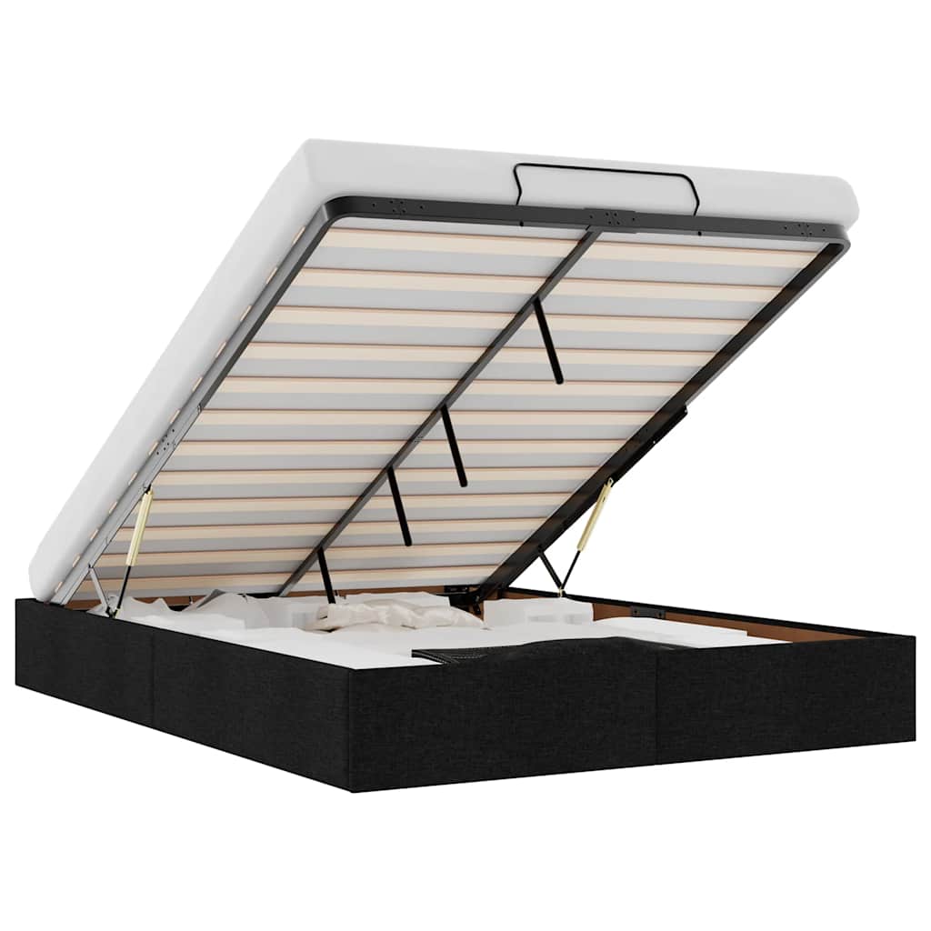 8721158456984_a_en_hd_1 vidaXL Ottoman Storage Bed Frame without Mattress Black Double Fabric - Image 2