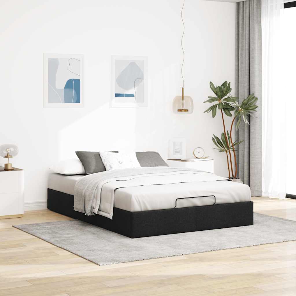 8721158456984_g_en_hd_1 vidaXL Ottoman Storage Bed Frame without Mattress Black Double Fabric - Image 3