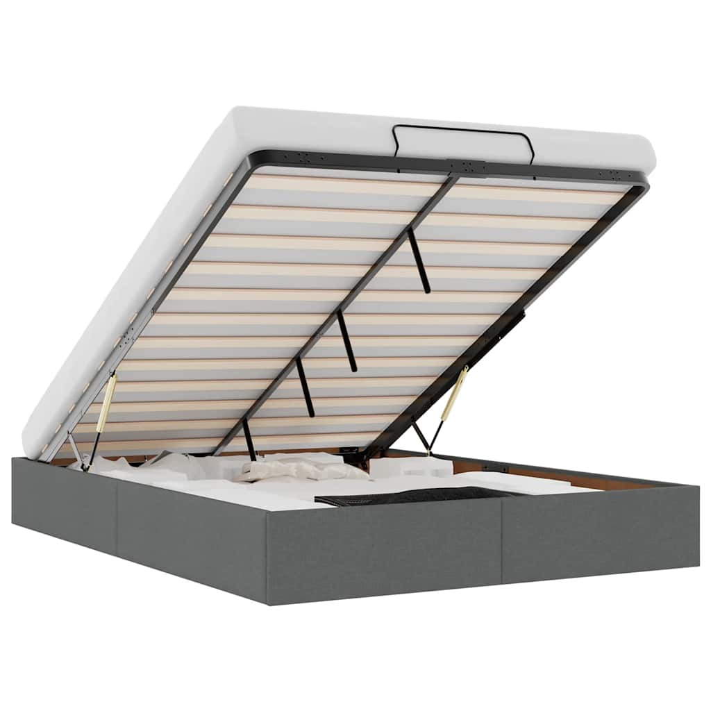 8721158456991_a_en_hd_1 vidaXL Ottoman Storage Bed Frame without Mattress Dark Grey Queen Fabric - Image 2
