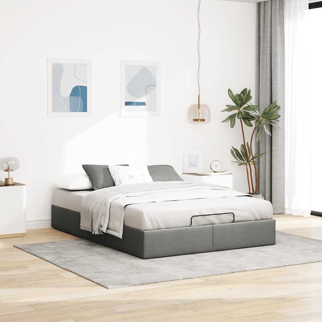 8721158456991_g_en_hd_1 vidaXL Ottoman Storage Bed Frame without Mattress Dark Grey Queen Fabric - Image 3