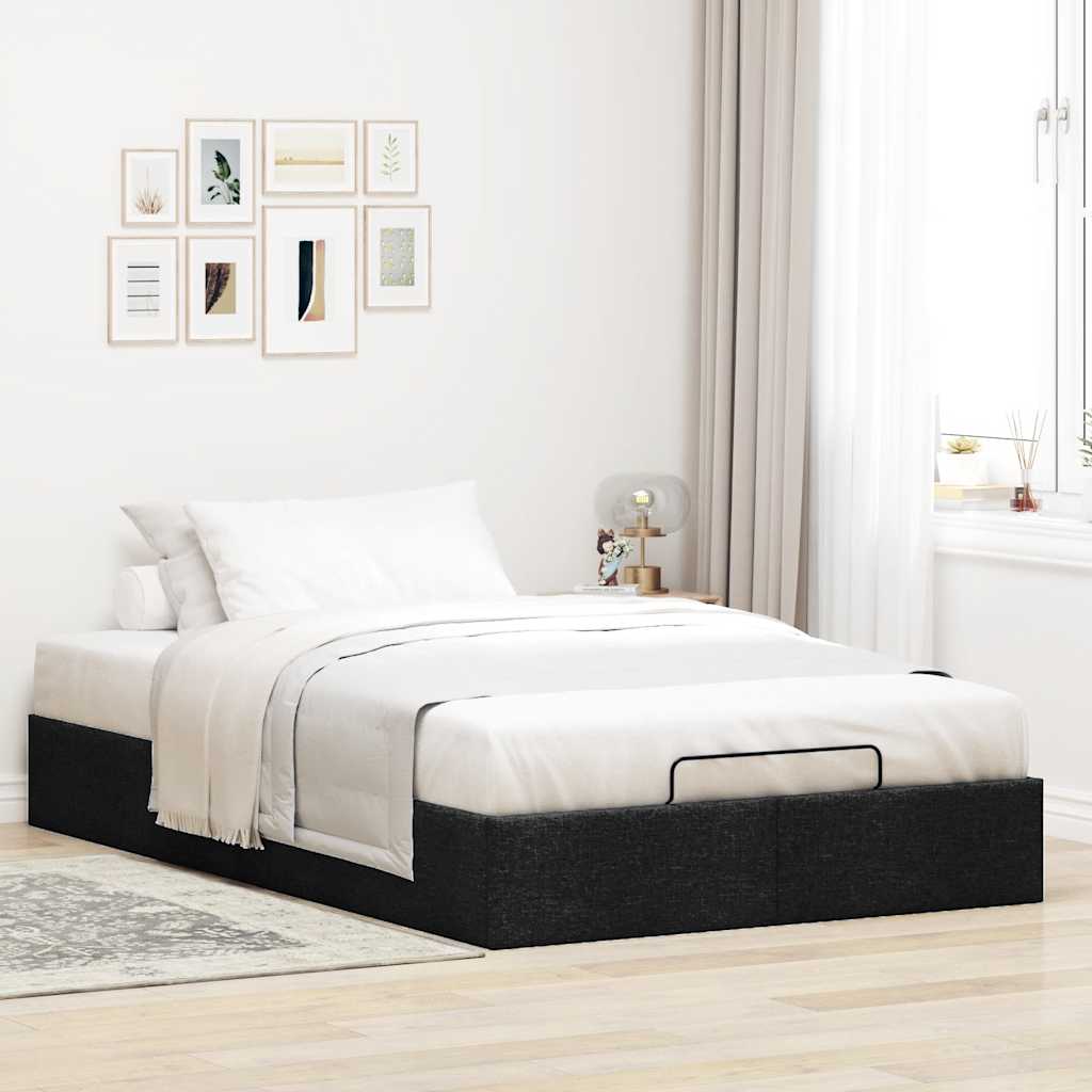 8721158457028_g_en_hd_1 vidaXL Ottoman Storage Bed Frame without Mattress Black King Single Fabric - Image 3