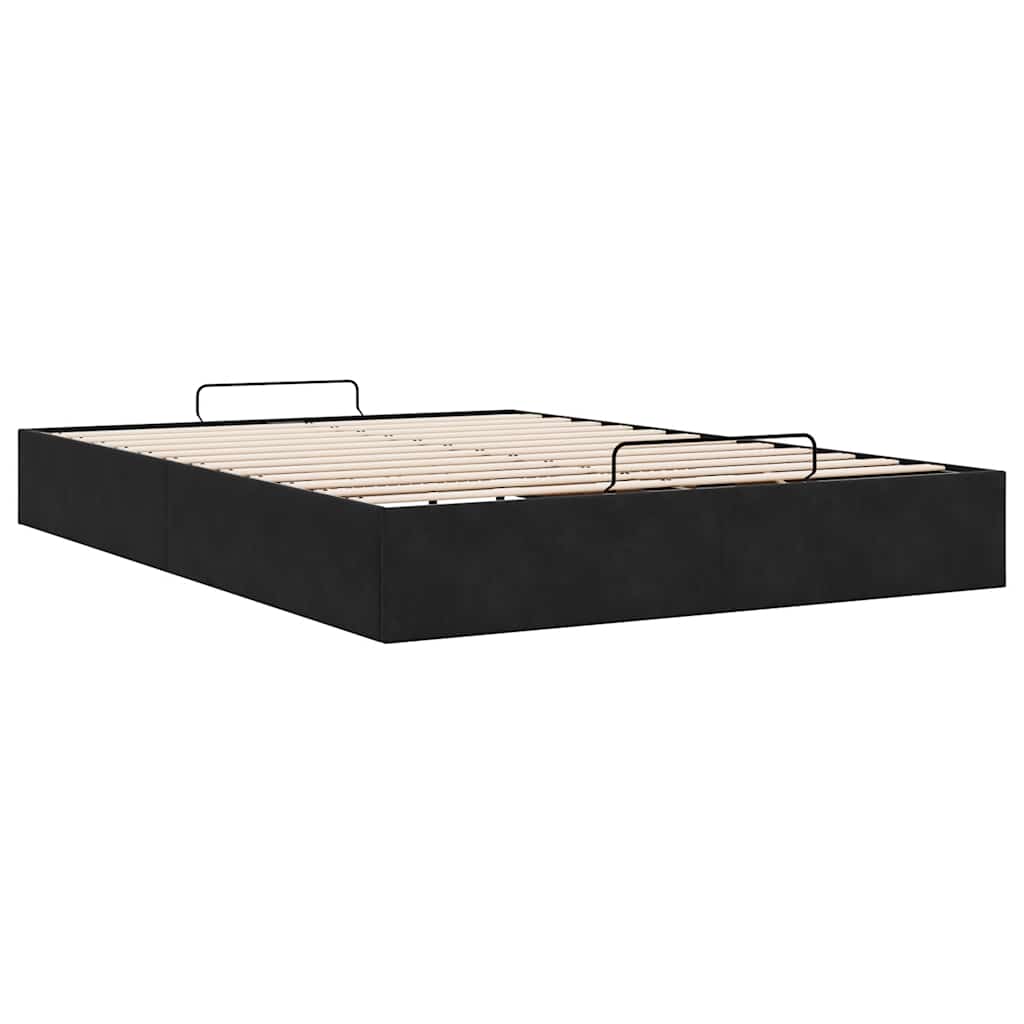 8721158457813_g_en_hd_7 vidaXL Ottoman Storage Bed Frame No Mattress Black Queen Velvet - Image 9