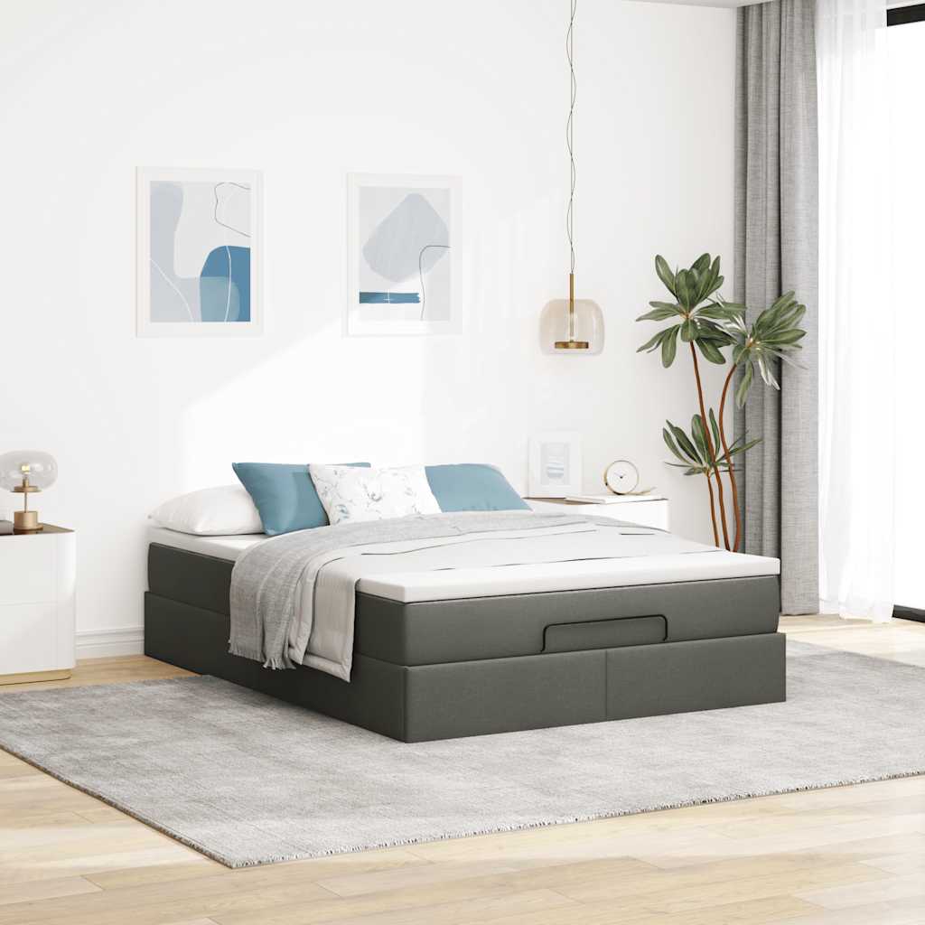 8721158459305_g_en_hd_1 vidaXL Ottoman Bed with Mattress Dark Grey Queen Fabric - Image 3