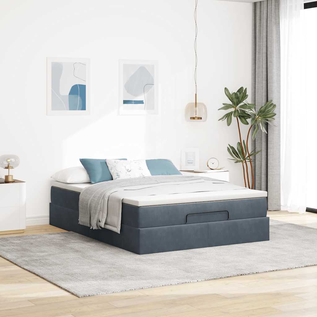 8721158460028_g_en_hd_1 vidaXL Ottoman Bed with Mattress Dark Grey Queen Velvet - Image 3