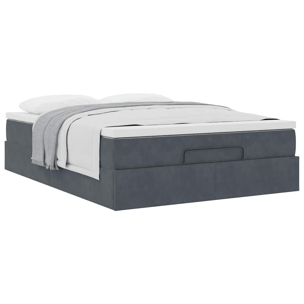 8721158460028_g_en_hd_3 vidaXL Ottoman Bed with Mattress Dark Grey Queen Velvet - Image 5