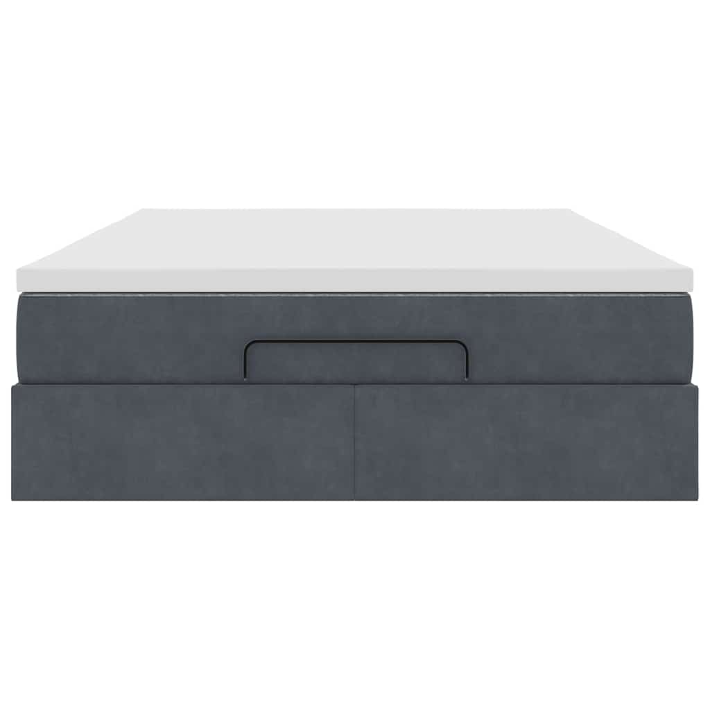 8721158460028_g_en_hd_5 vidaXL Ottoman Bed with Mattress Dark Grey Queen Velvet - Image 7