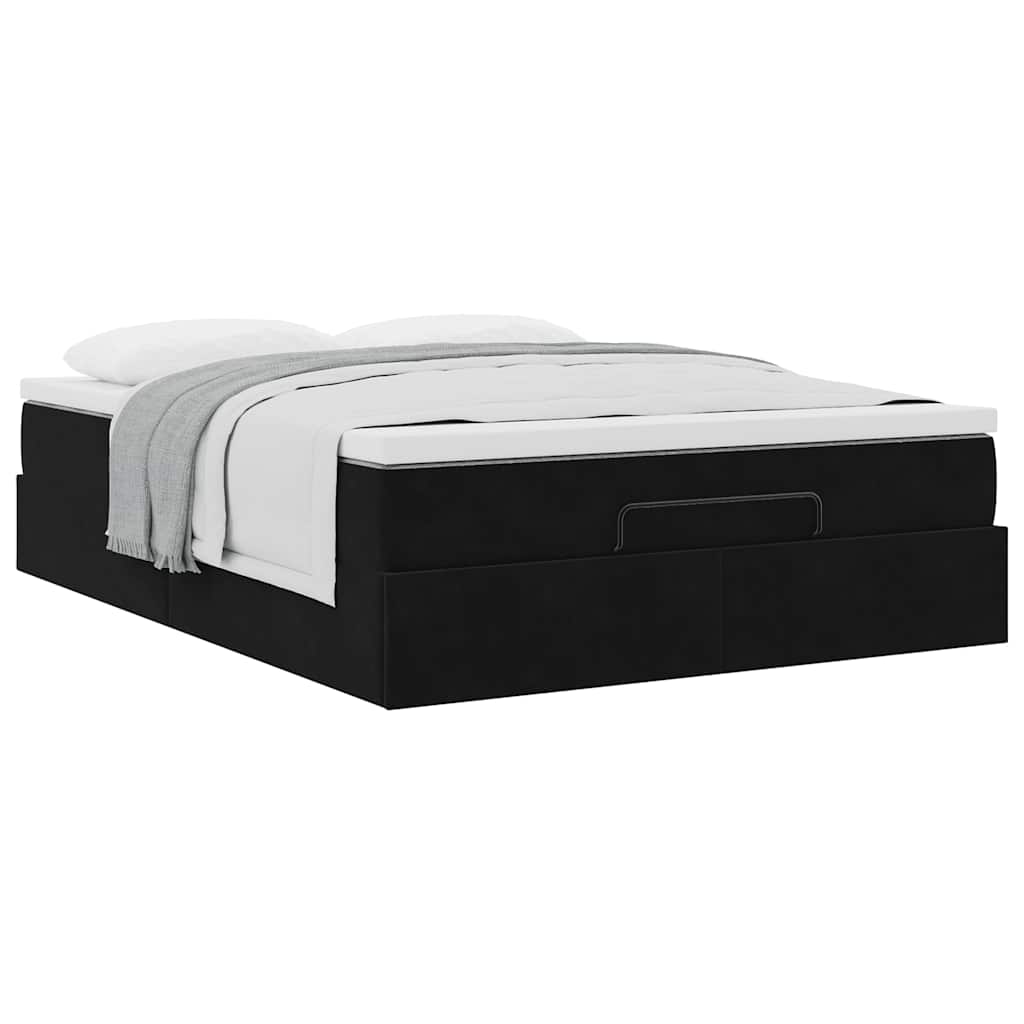 8721158460035_g_en_hd_3 vidaXL Ottoman Bed with Mattress Black Queen Velvet - Image 5