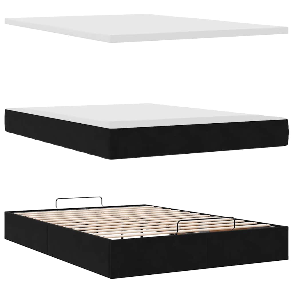 8721158460035_g_en_hd_6 vidaXL Ottoman Bed with Mattress Black Queen Velvet - Image 8