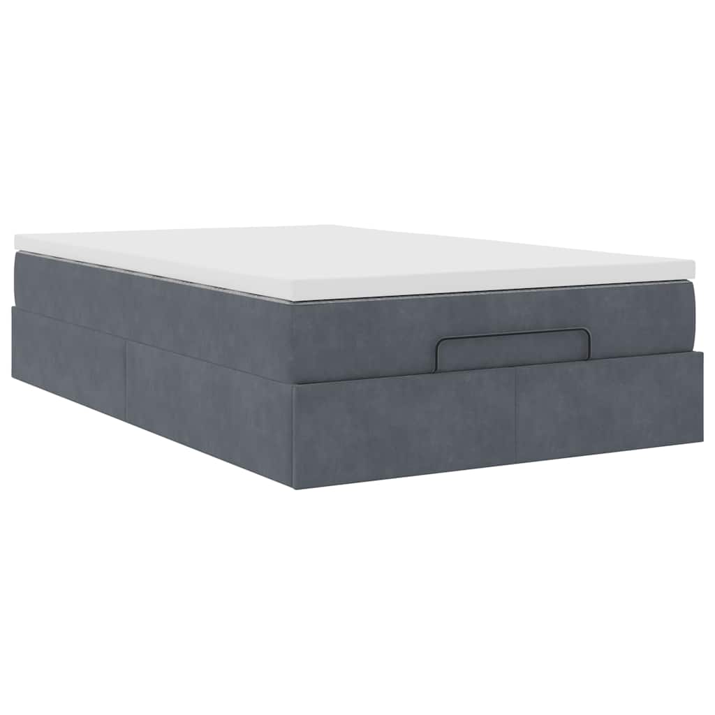 8721158460042_g_en_hd_4 vidaXL Ottoman Bed with Mattress Dark Grey Super Single Velvet - Image 6