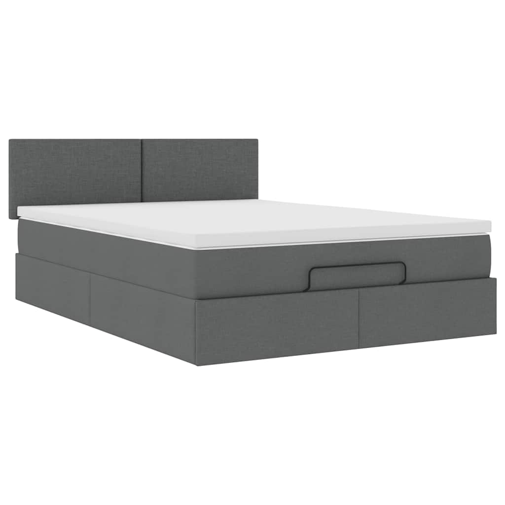 8721158461957_g_en_hd_4 vidaXL Ottoman Bed with Mattress Dark Grey Double Fabric - Image 6