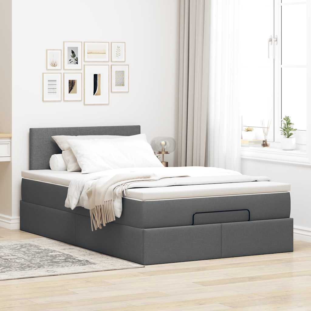 8721158461995_g_en_hd_1 vidaXL Ottoman Bed with Mattress Dark Grey King Single Fabric - Image 3