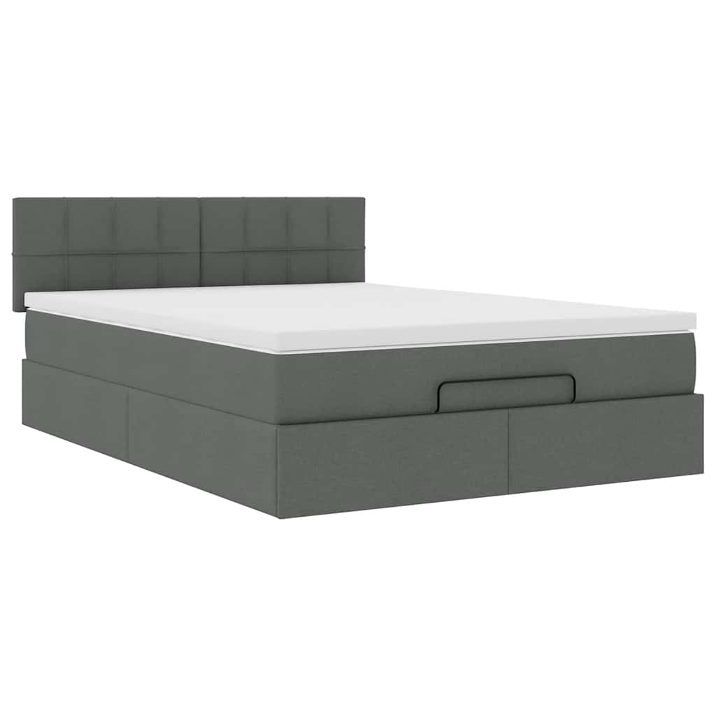 8721158462787_g_en_hd_4 vidaXL Ottoman Bed with Mattress Dark Grey Double Fabric - Image 6