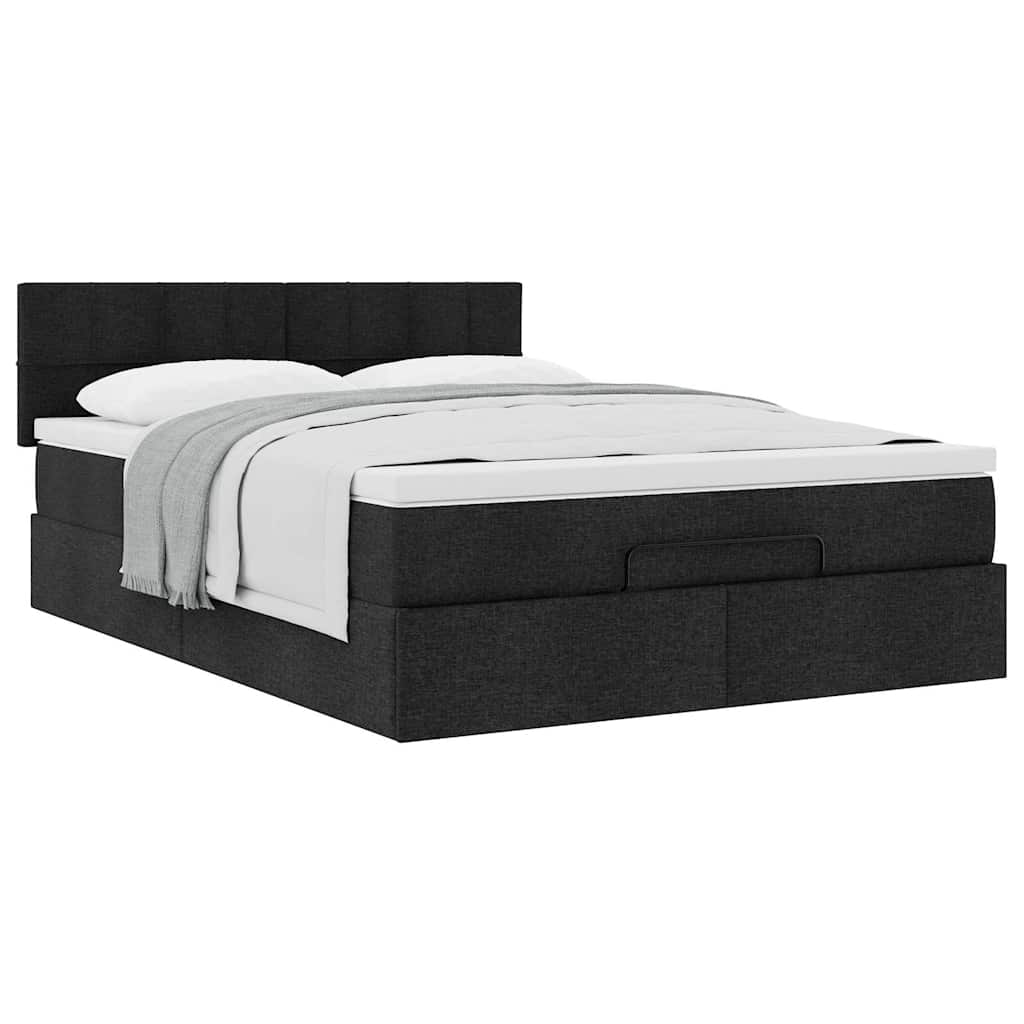 8721158462817_g_en_hd_3 vidaXL Ottoman Bed with Mattress Black Queen Fabric - Image 5