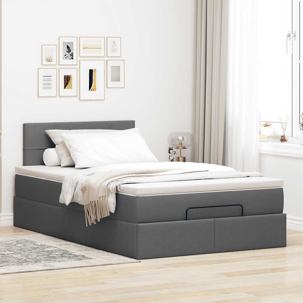 8721158462824_g_en_hd_1 vidaXL Ottoman Bed with Mattress Dark Grey King Single Fabric - Image 3