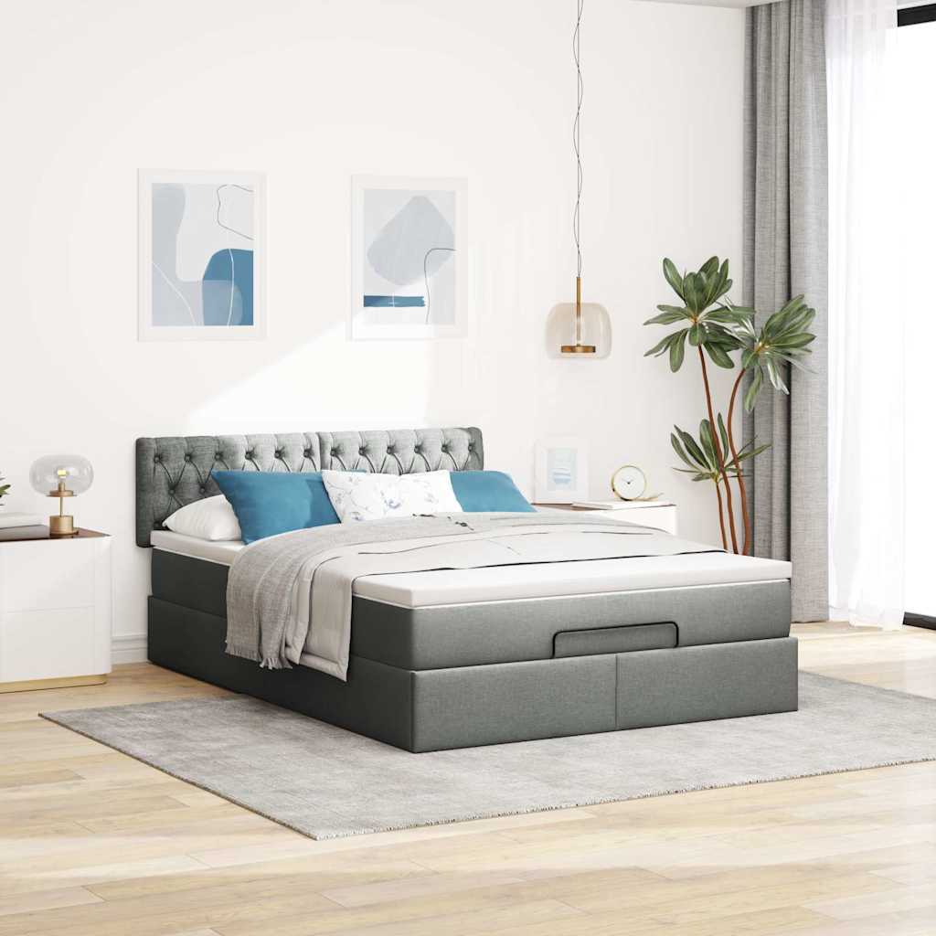 8721158463616_g_en_hd_1 vidaXL Ottoman Bed with Mattress Dark Grey Double Fabric - Image 3