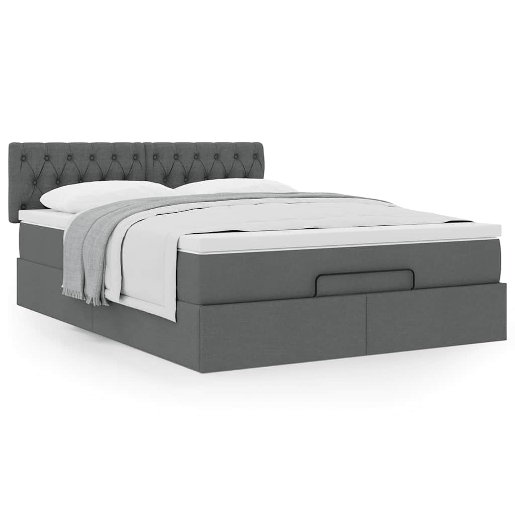 8721158463630_g_en_hd_2 vidaXL Ottoman Bed with Mattress Dark Grey Queen Fabric - Image 4