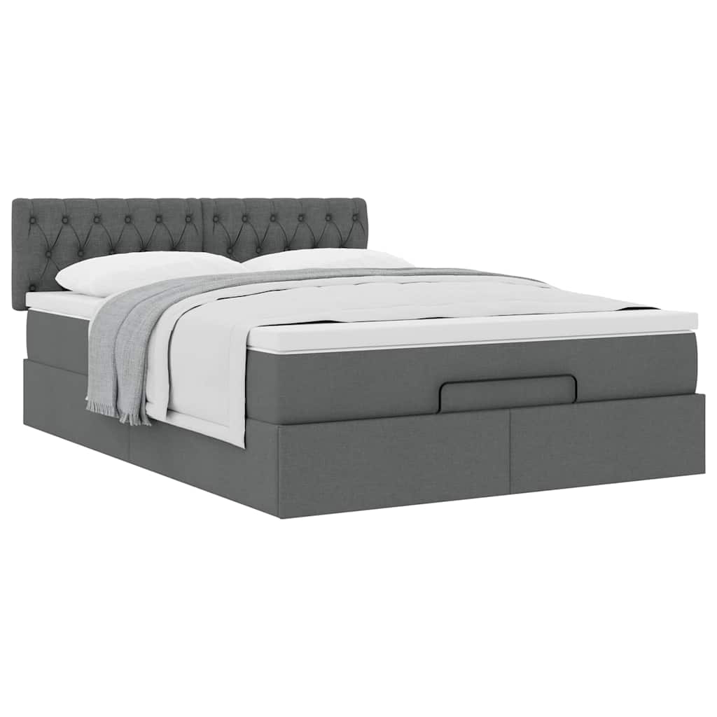 8721158463630_g_en_hd_3 vidaXL Ottoman Bed with Mattress Dark Grey Queen Fabric - Image 5