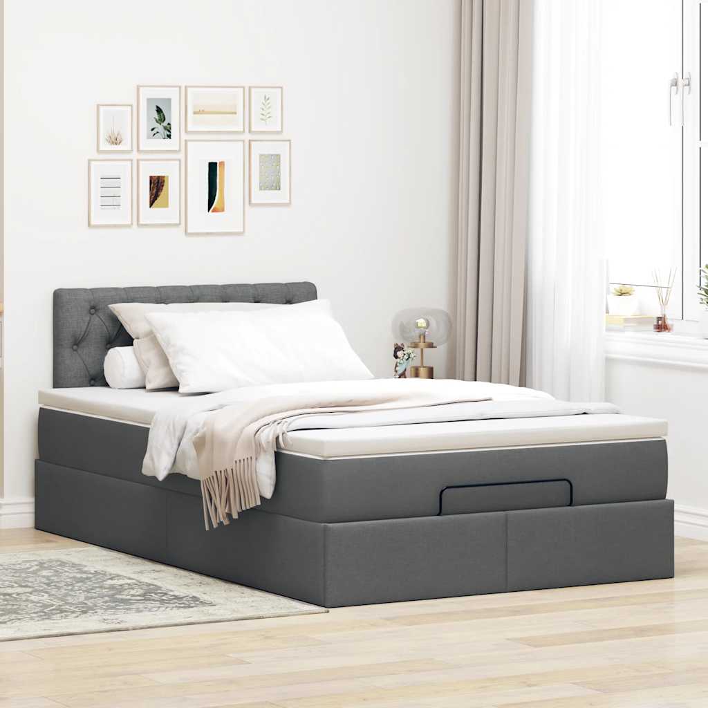 8721158463654_g_en_hd_1 vidaXL Ottoman Bed with Mattress Dark Grey King Single Fabric - Image 3
