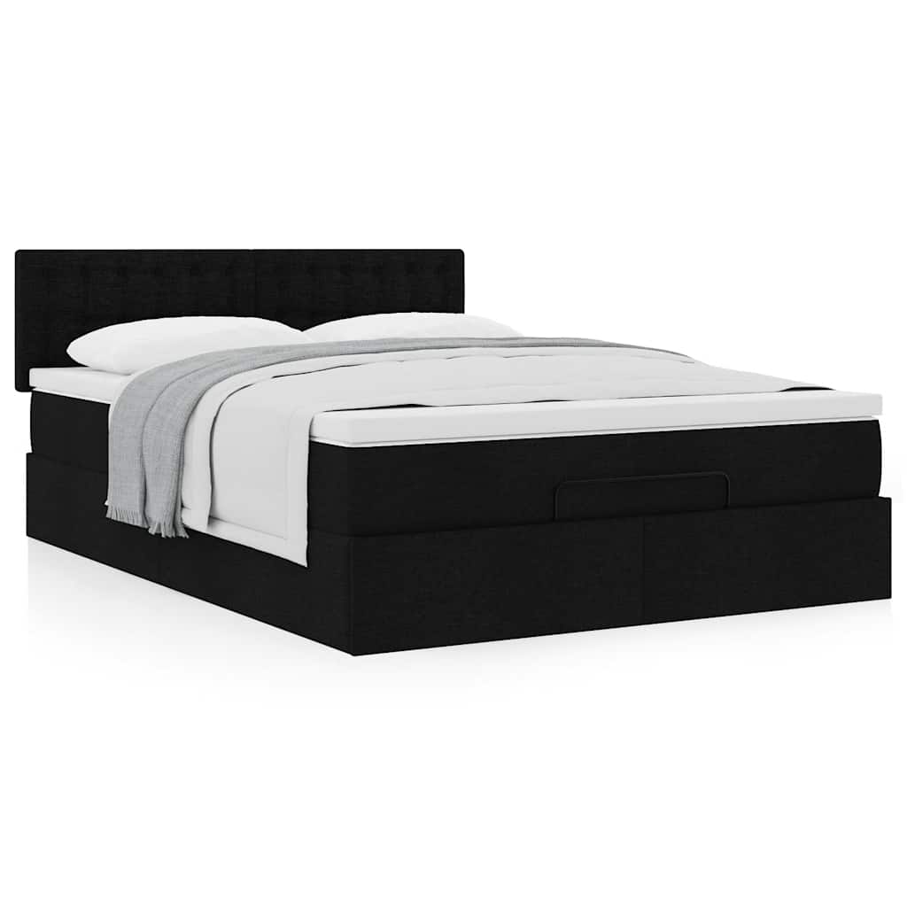8721158464453_g_en_hd_3 vidaXL Ottoman Bed with Mattress Black Double Fabric - Image 5