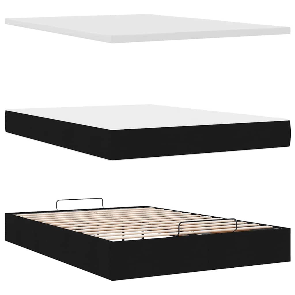 8721158464453_g_en_hd_6 vidaXL Ottoman Bed with Mattress Black Double Fabric - Image 8