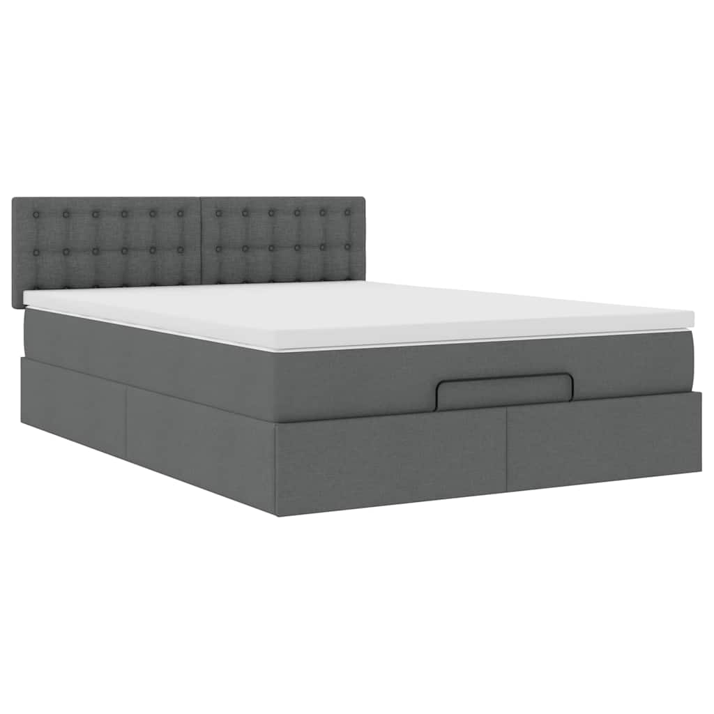 8721158464460_g_en_hd_4 vidaXL Ottoman Bed with Mattress Dark Grey Queen Fabric - Image 6