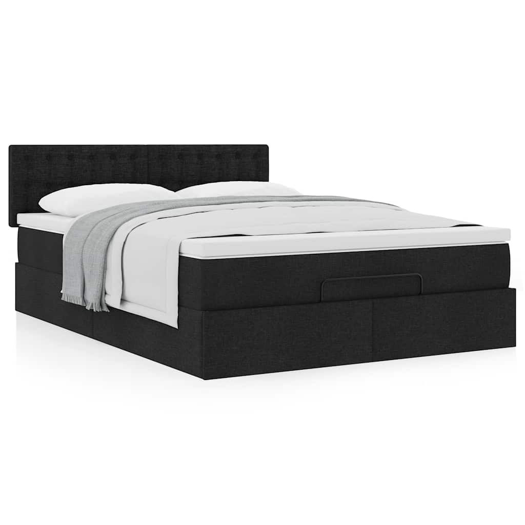 8721158464477_g_en_hd_2 vidaXL Ottoman Bed with Mattress Black Queen Fabric - Image 4