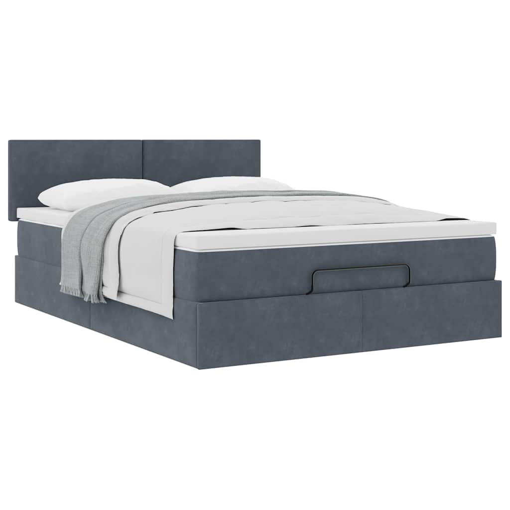 8721158465184_g_en_hd_3 vidaXL Ottoman Bed with Mattress Dark Grey Queen Velvet - Image 4