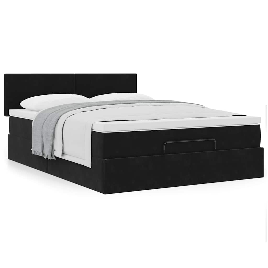 8721158465191_g_en_hd_2 vidaXL Ottoman Bed with Mattress Black Queen Velvet - Image 4