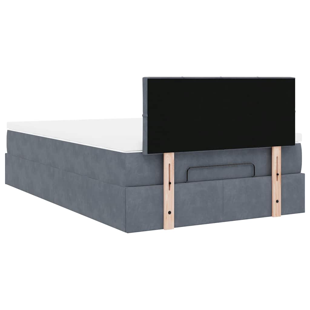 8721158465924_g_en_hd_7 vidaXL Ottoman Bed with Mattress Dark Grey King Single Velvet - Image 9