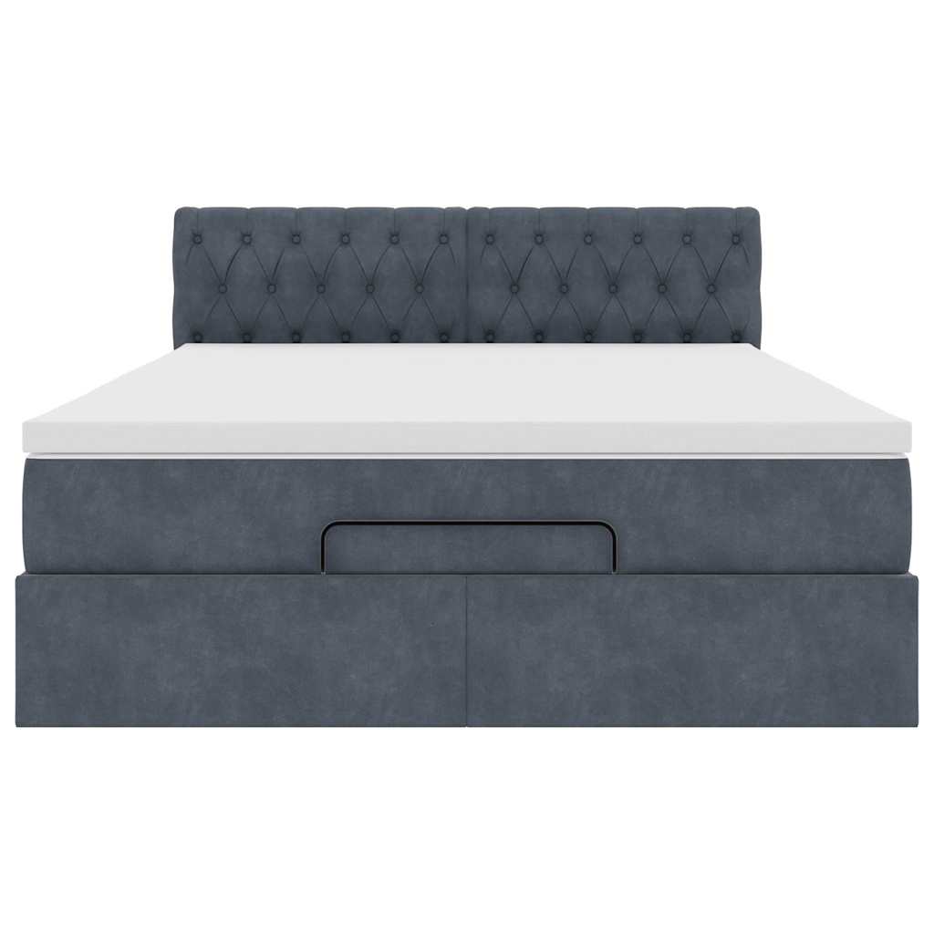 8721158466600_g_en_hd_3 vidaXL Ottoman Bed with Mattress Dark Grey Double Velvet - Image 5