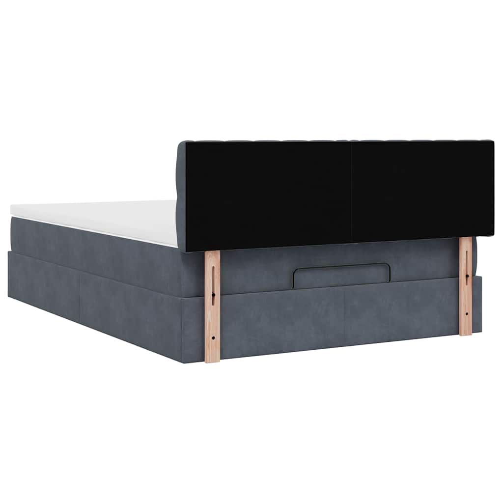 8721158466600_g_en_hd_7 vidaXL Ottoman Bed with Mattress Dark Grey Double Velvet - Image 9