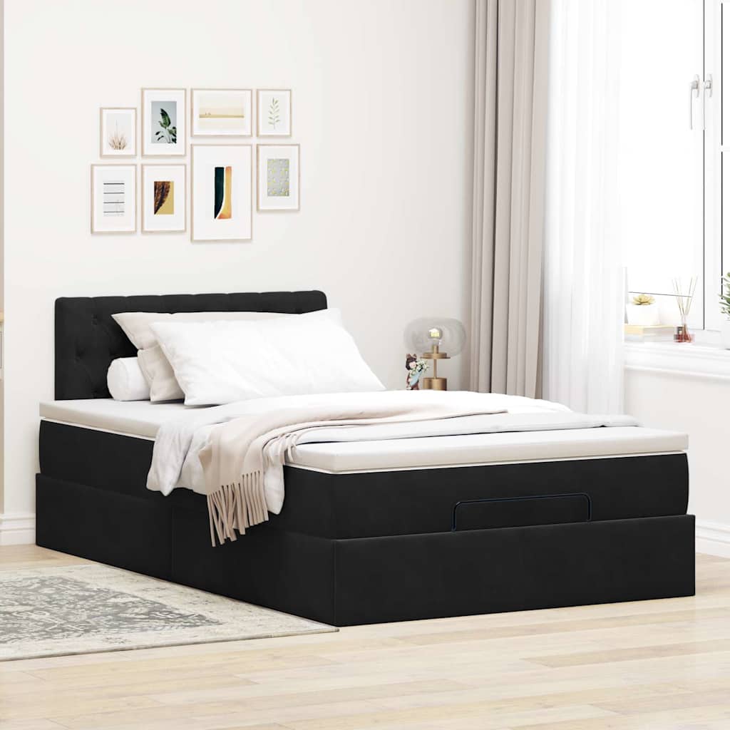 8721158466655_g_en_hd_1 vidaXL Ottoman Bed with Mattress Black King Single Velvet - Image 3